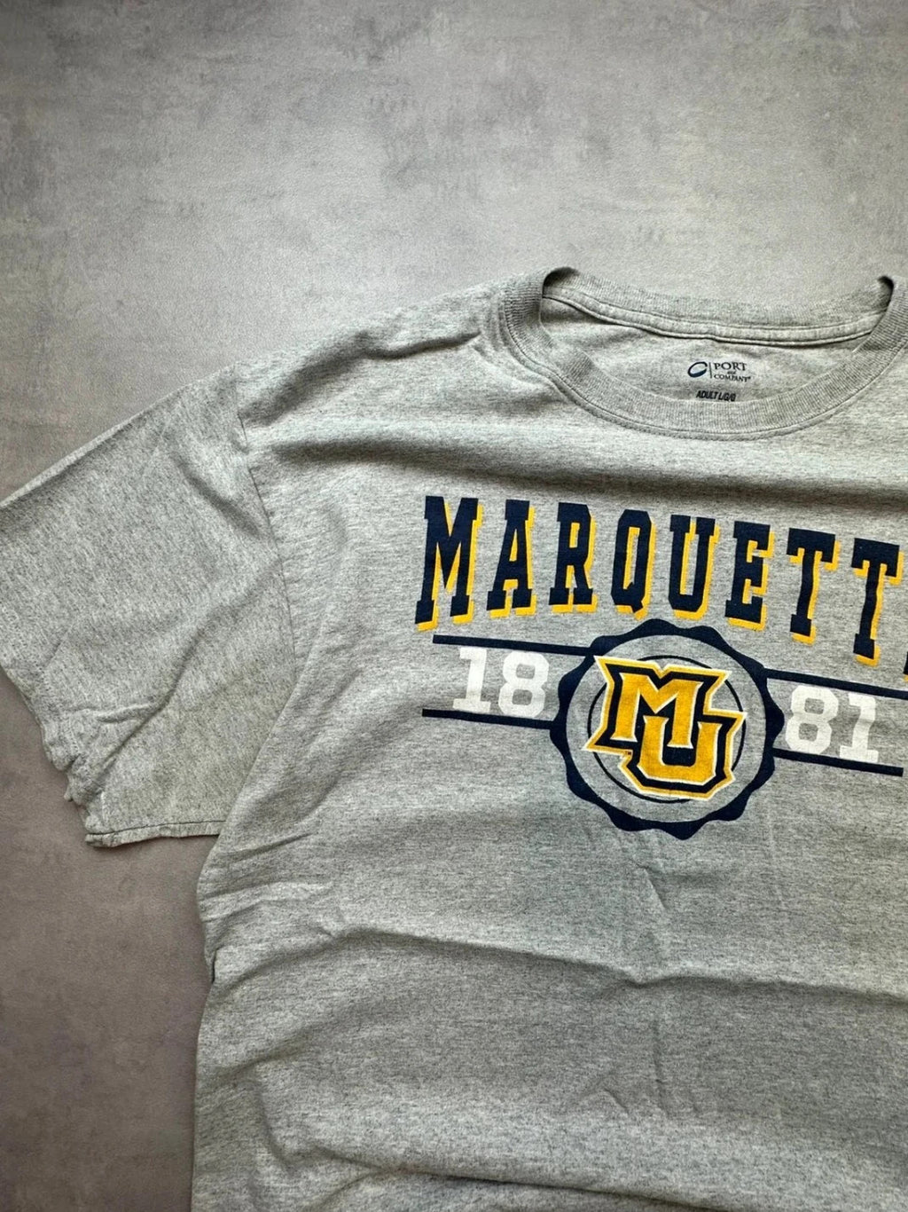 Tee-Shirt Vintage Marquette University Gris