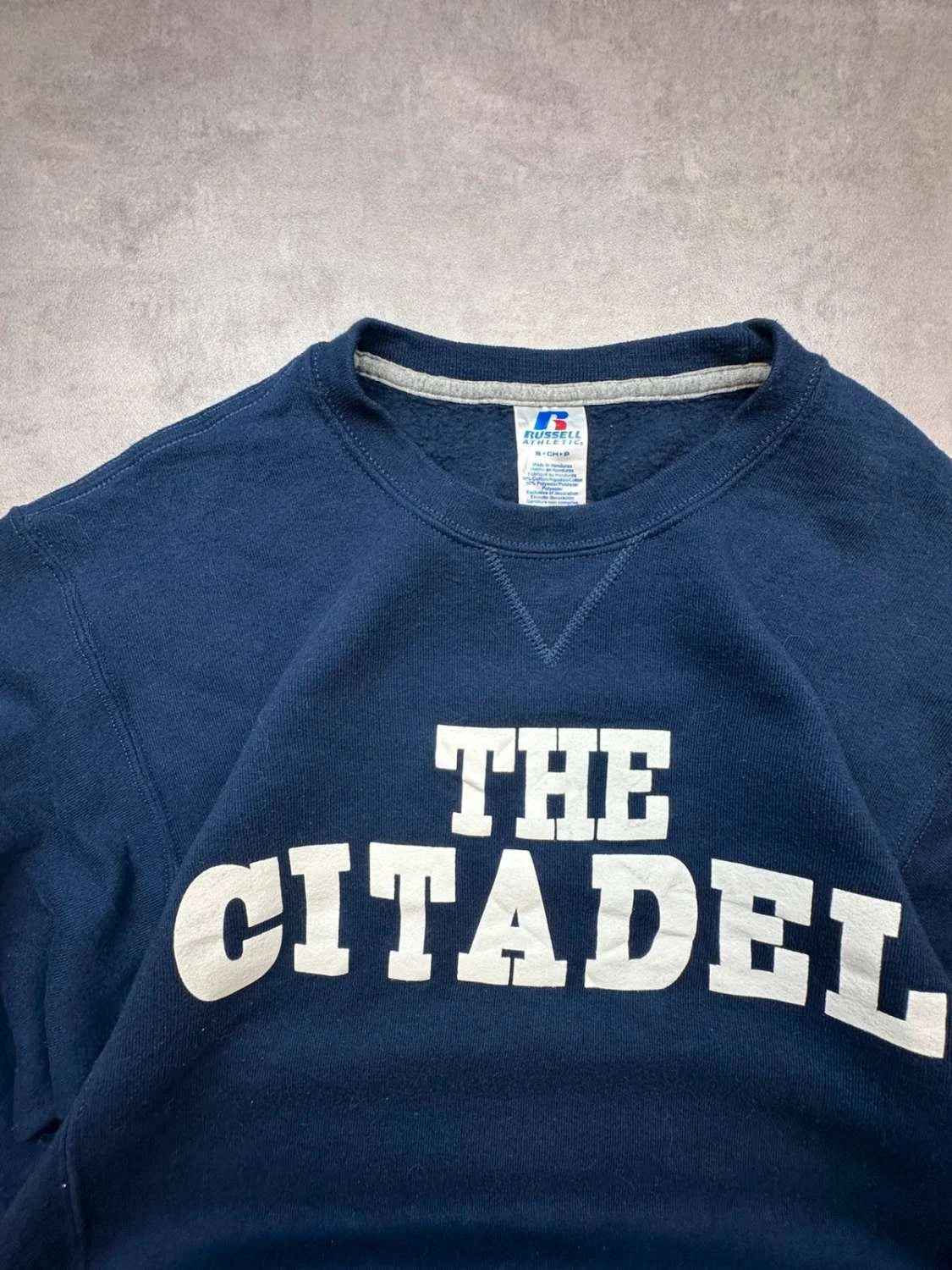 Sweat Russell Athletic Vintage The Citadel – Navy Oversize