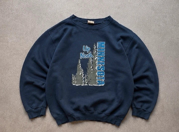 Sweat Vintage Minnesota “Up North” – Navy