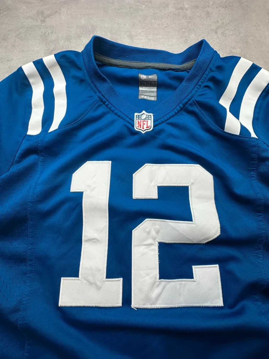 Maillot NFL Nike Vintage Andrew Luck #12 Indianapolis Colts Bleu