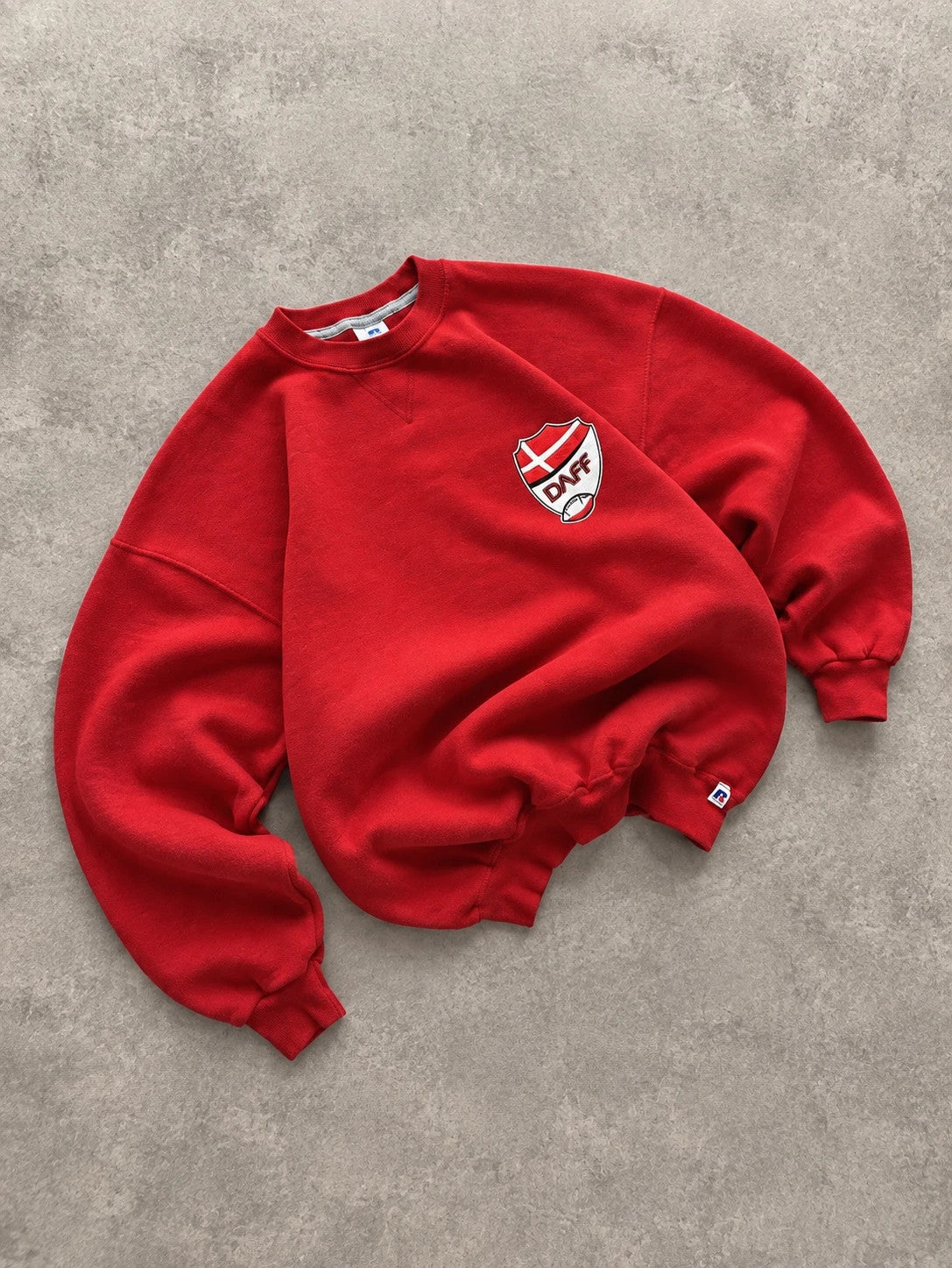 Sweat Rugby DAFF Russell Athletic Vintage Rouge