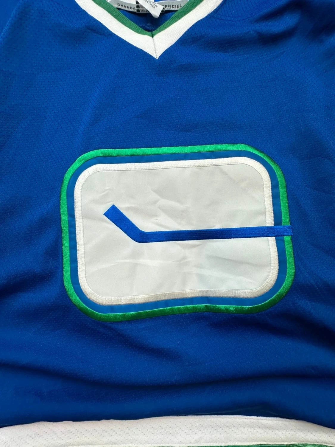 Maillot CCM Vancouver Canucks Roberto Luongo #1 NHL Vintage Bleu