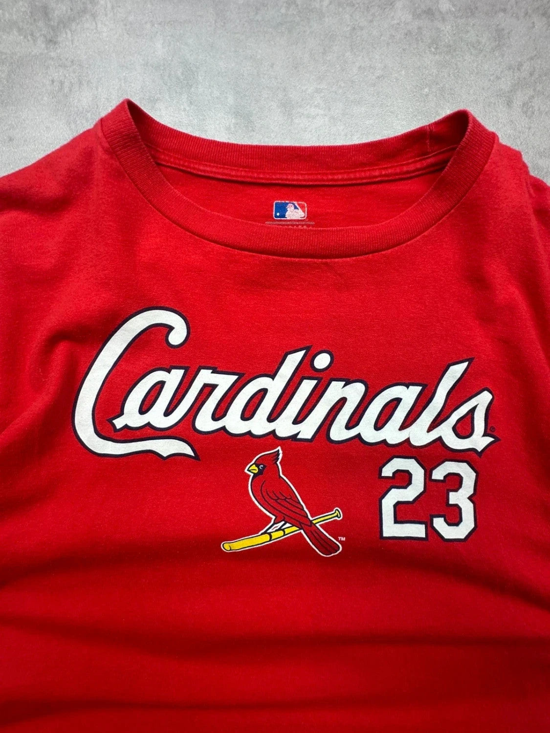 Tee-Shirt Vintage Majestic St. Louis Cardinals David Freese #23 Rouge