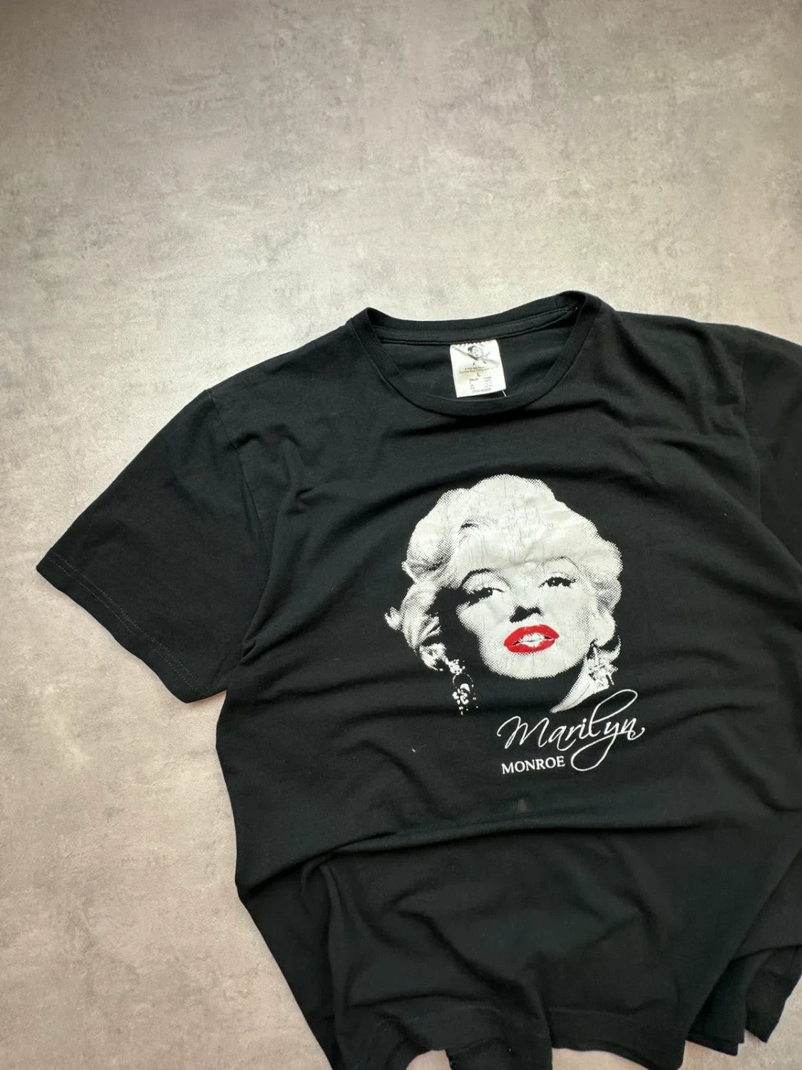T-Shirt Vintage Marilyn Monroe Print – Noir