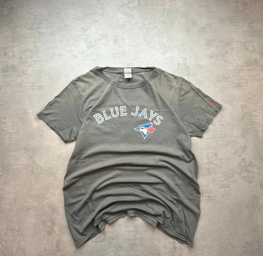 Tee-Shirt Vintage Blue Jays Dad #15 Gris
