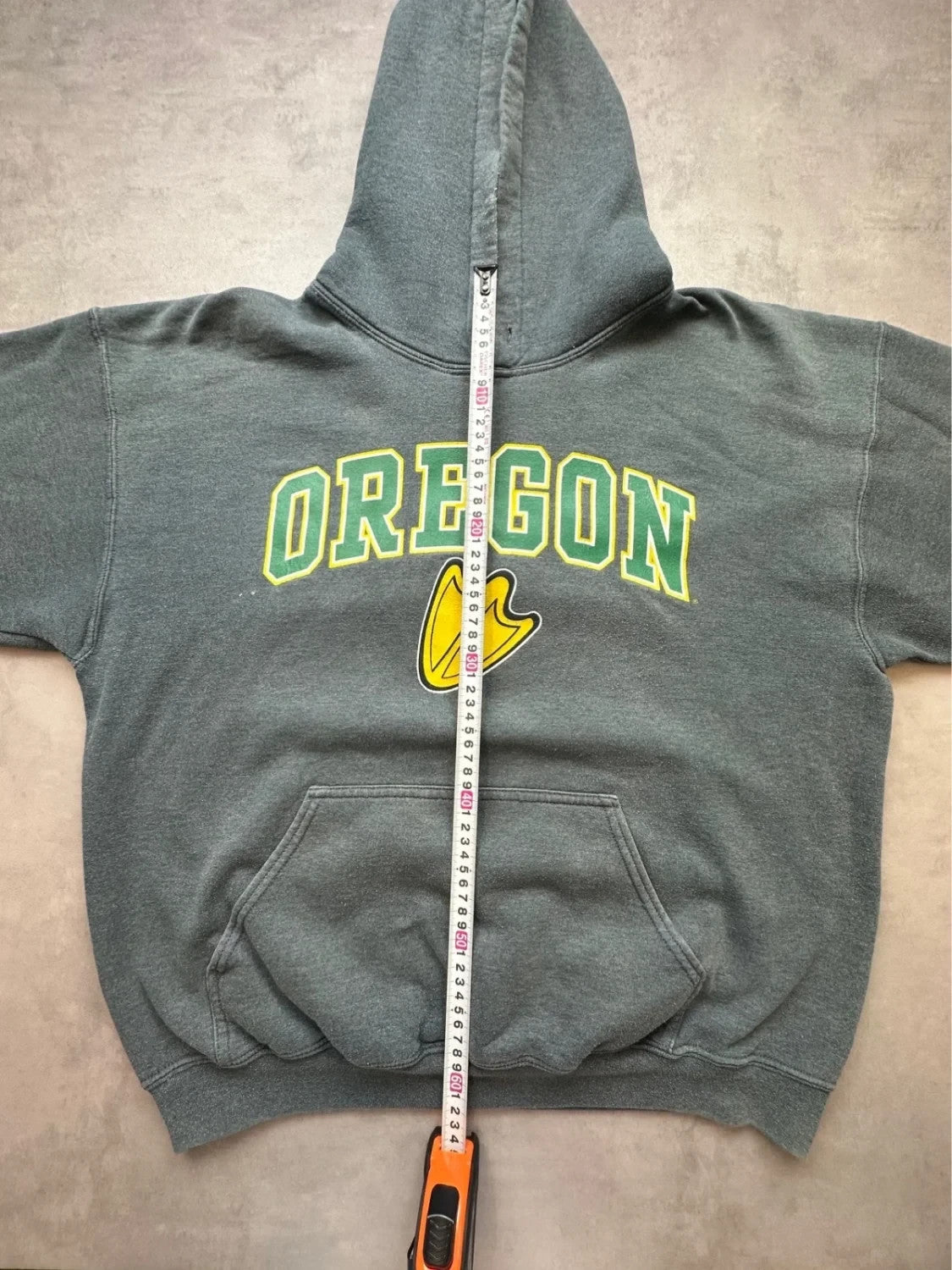Hoodie Vintage Oregon Ducks University Gris Anthracite – Y2K NCAA Streetwear