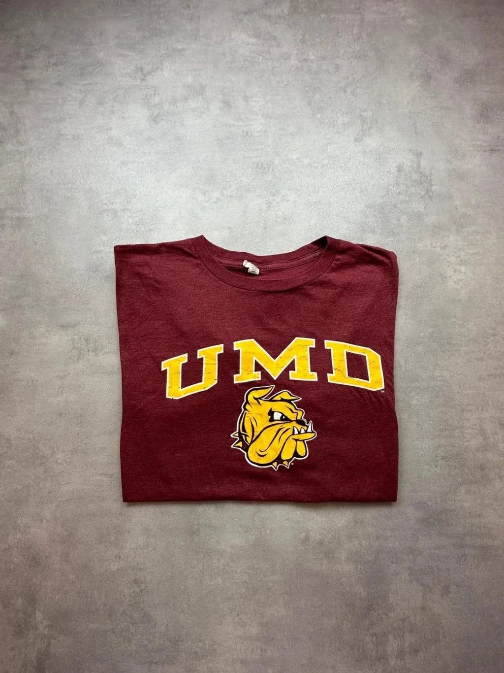 Tee Shirt Vintage UMD Bulldogs Bordeaux – University