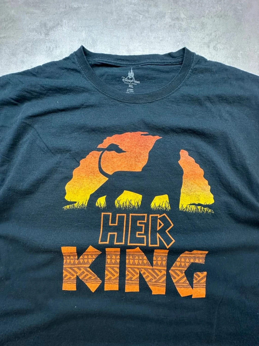 T-Shirt Disney Parks Vintage The Lion King Noir