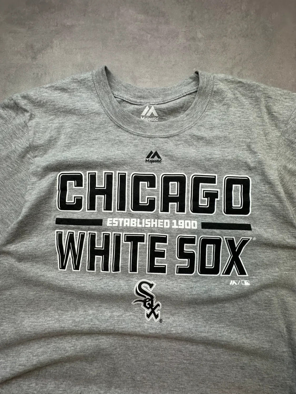 Tee-Shirt Majestic Vintage Chicago White Sox Gris – MLB