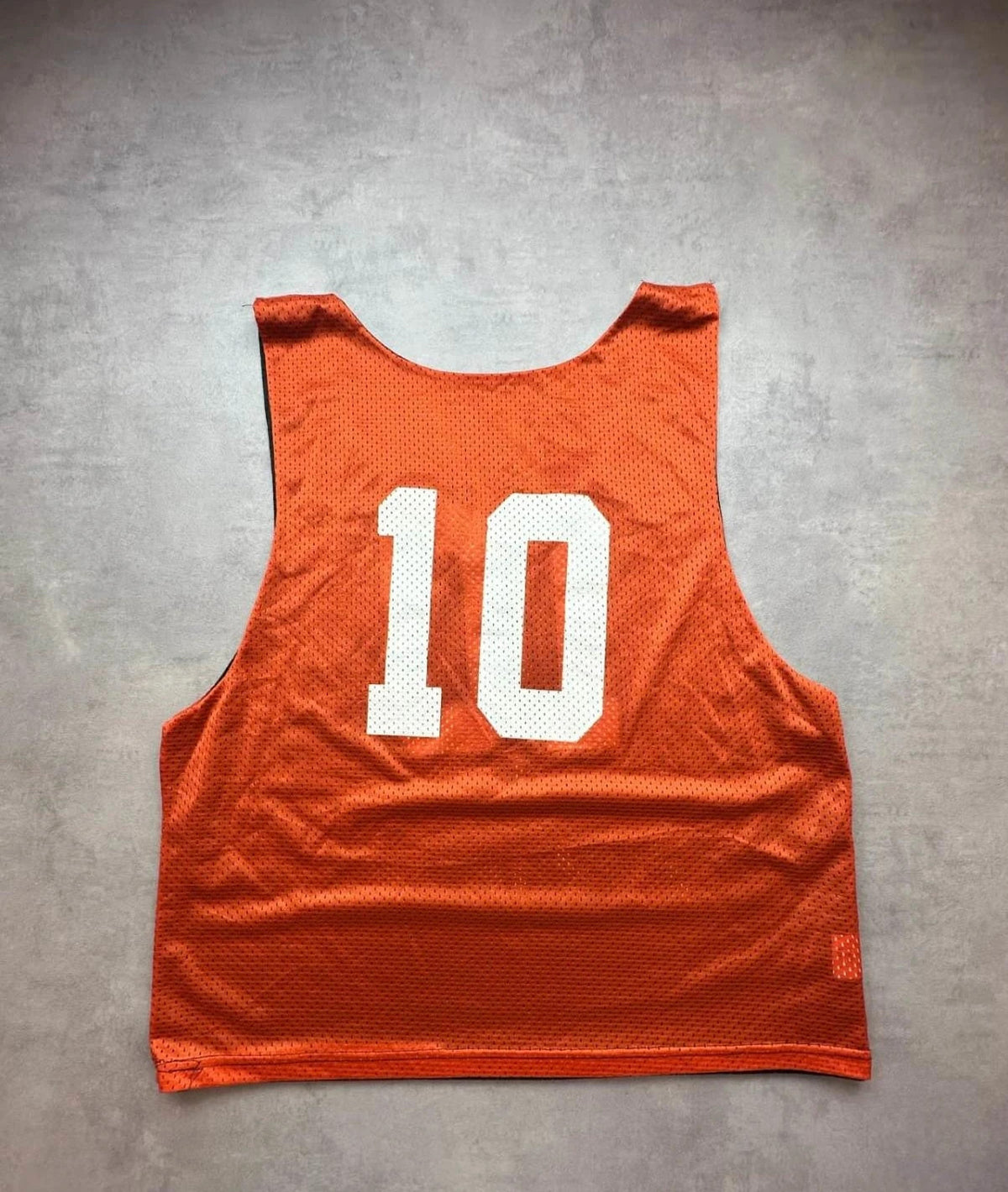 Maillot Lacrosse Vintage Landon #10 Réversible Noir Orange