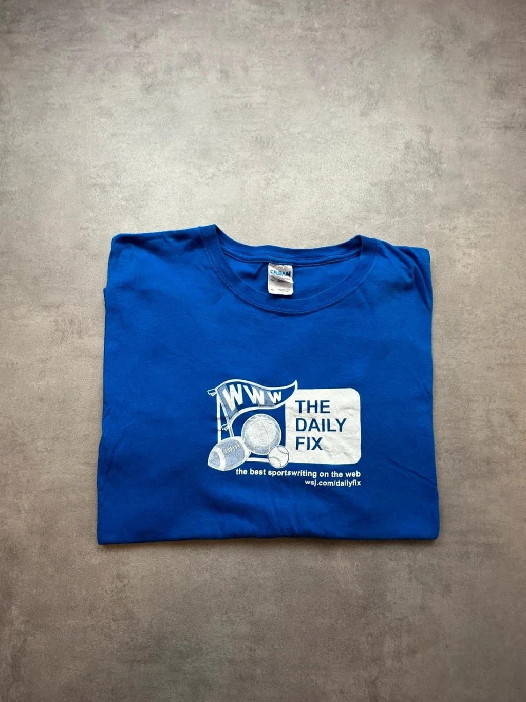 Tee Shirt Vintage The Daily Fix Sportswriting Blue