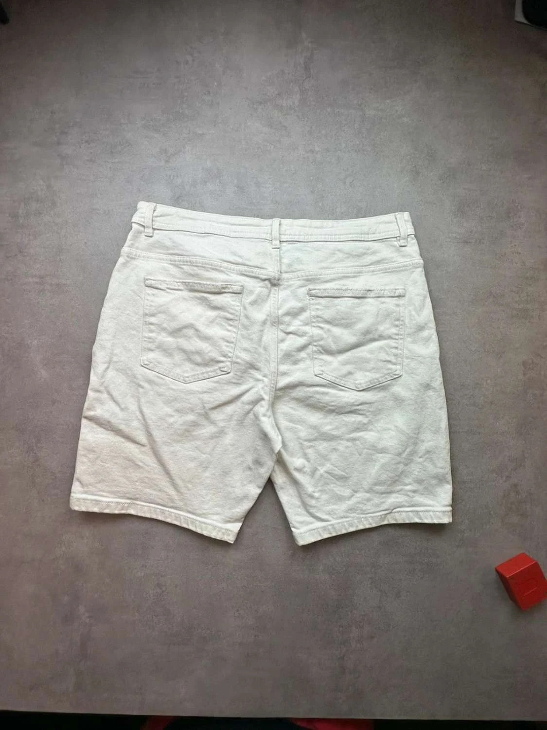 Short Jean Vintage Blanc Coupe Regular
