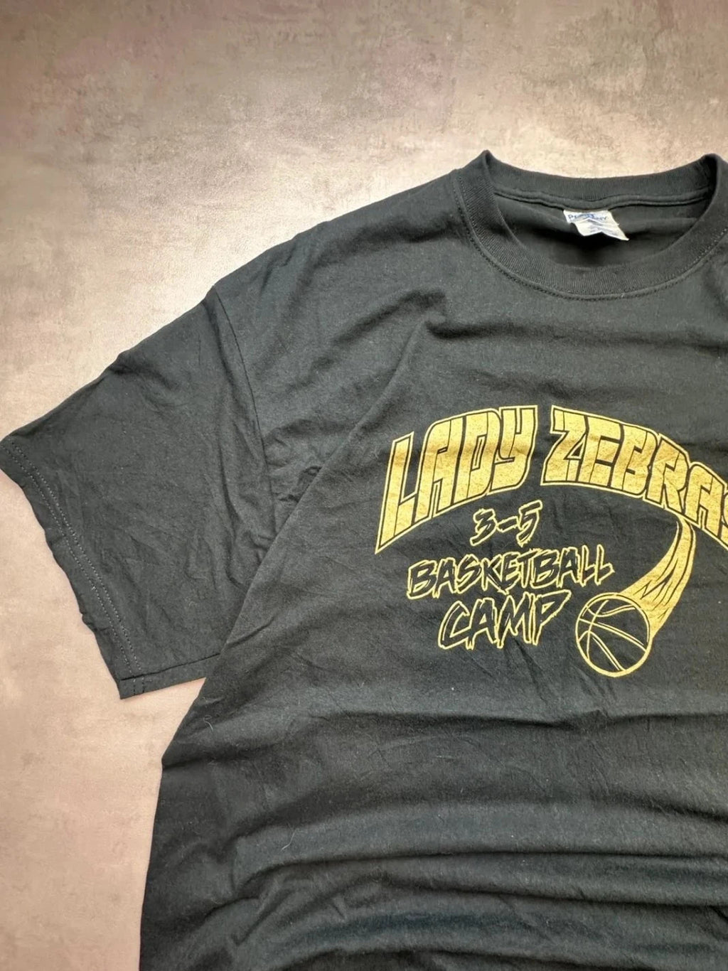 Tee-Shirt Vintage Lady Zebras Noir