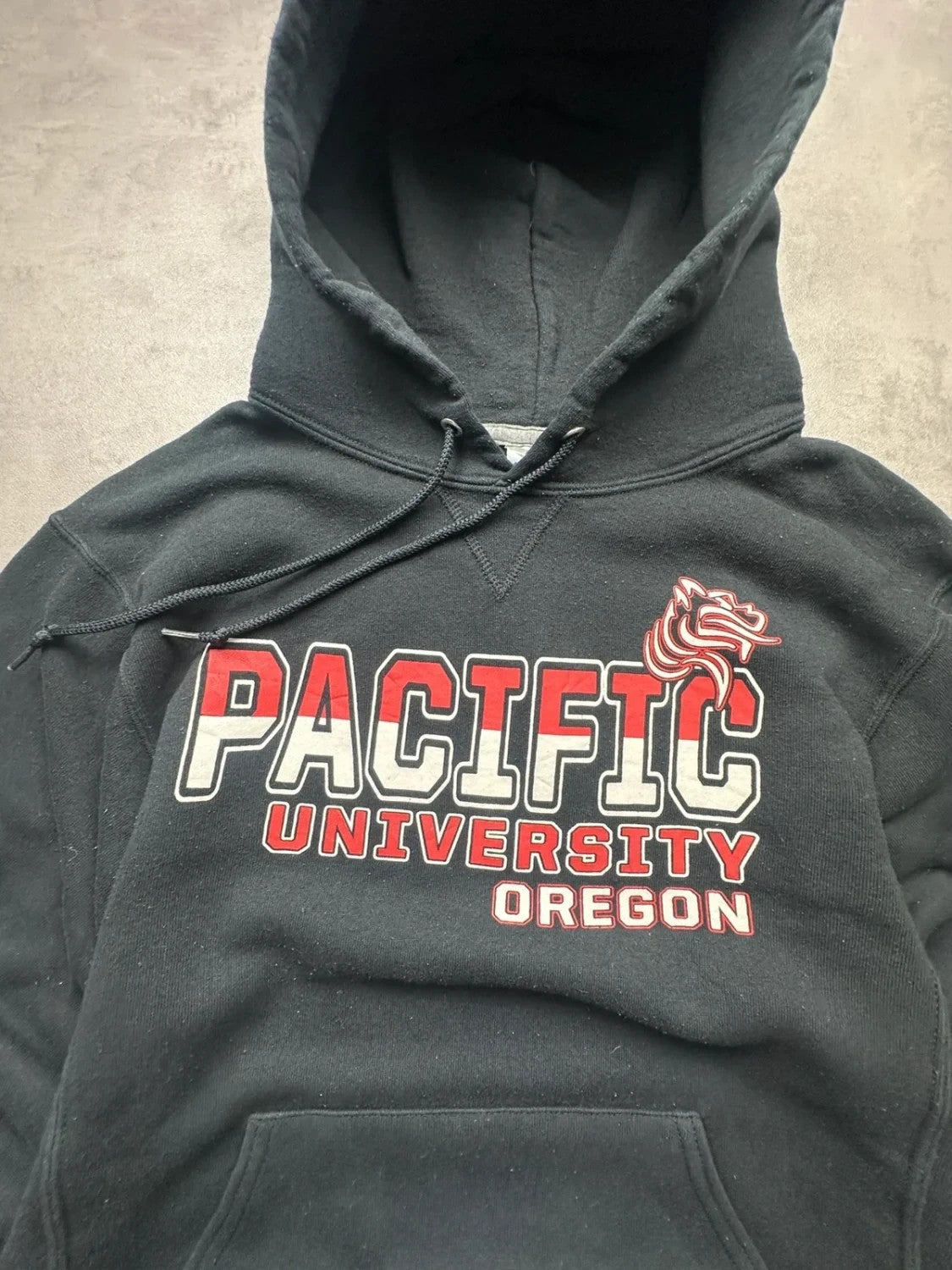 Sweat Vintage Russell Athletic Pacific University Oregon – Noir