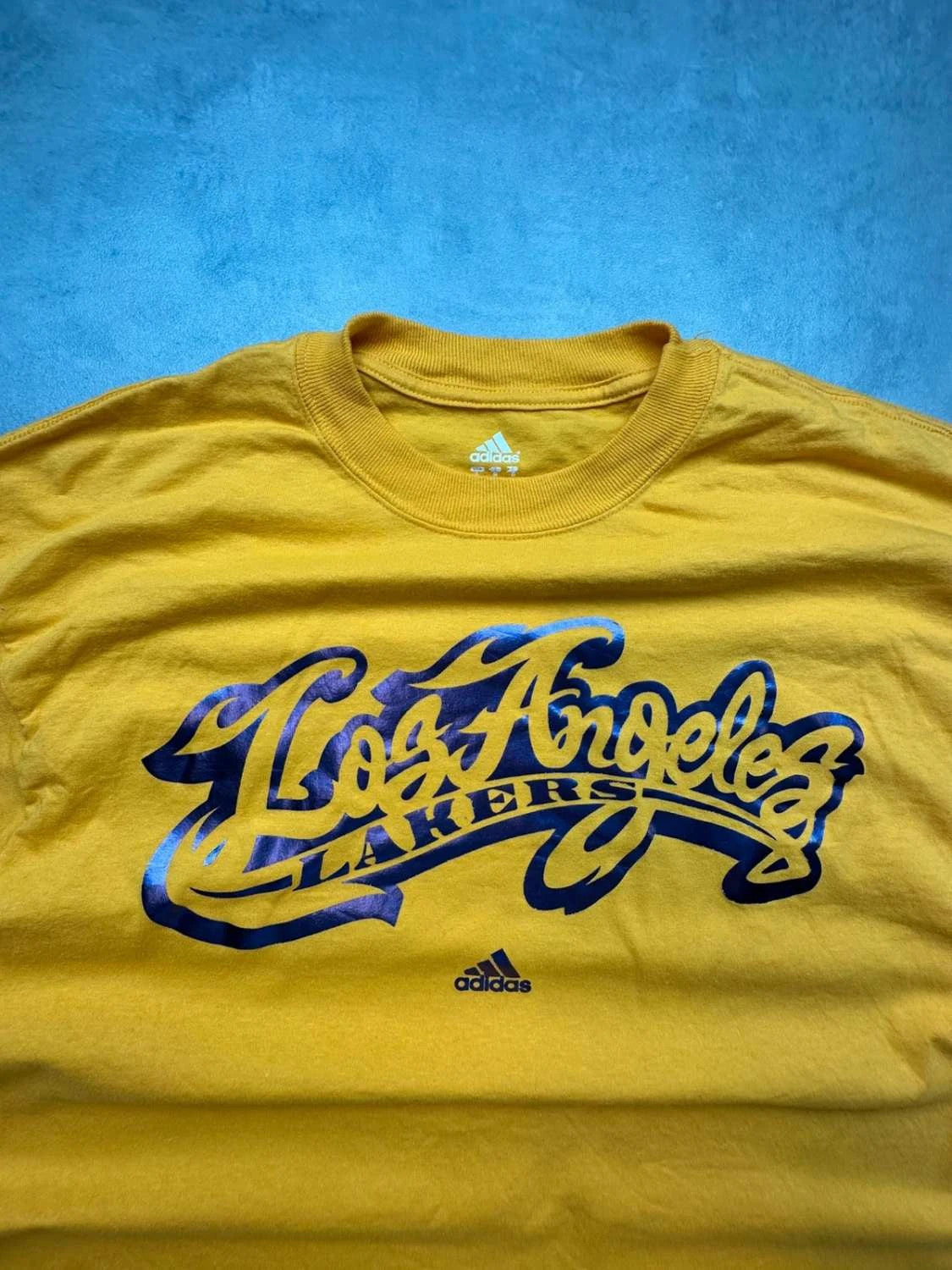 T-Shirt Adidas Vintage Los Angeles Lakers Jaune