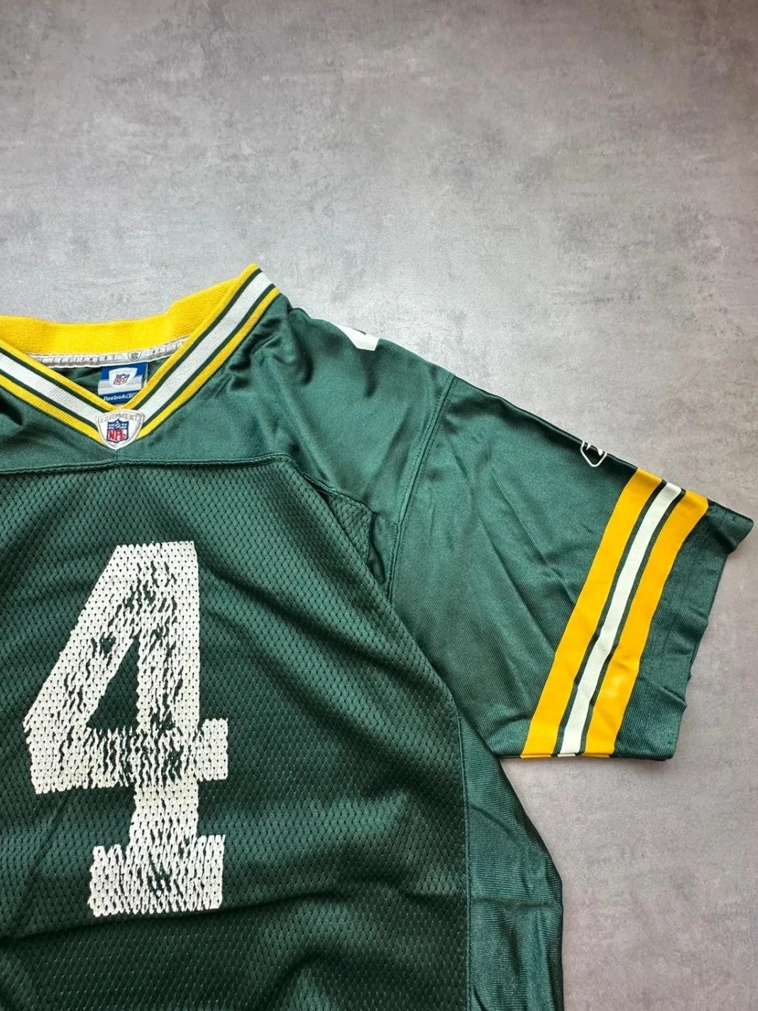 Maillot NFL Vintage Brett Favre #4 Vert & Jaune – Green Bay Packers