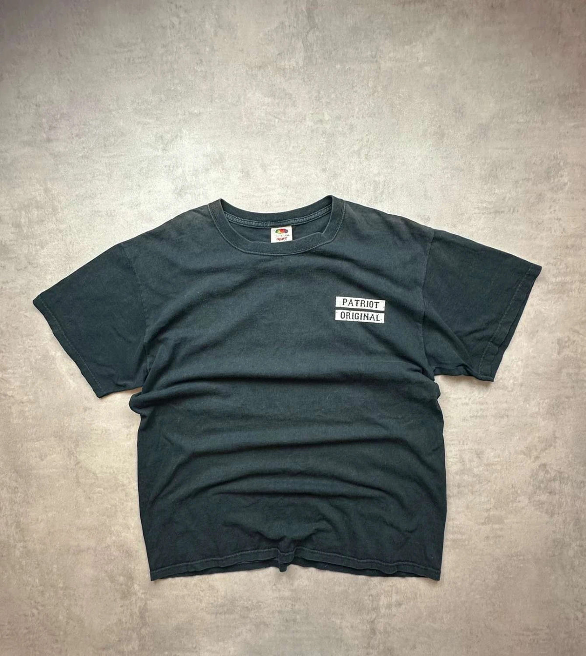T-Shirt Vintage Patriot Original Foxboro Graphic Dos Noir