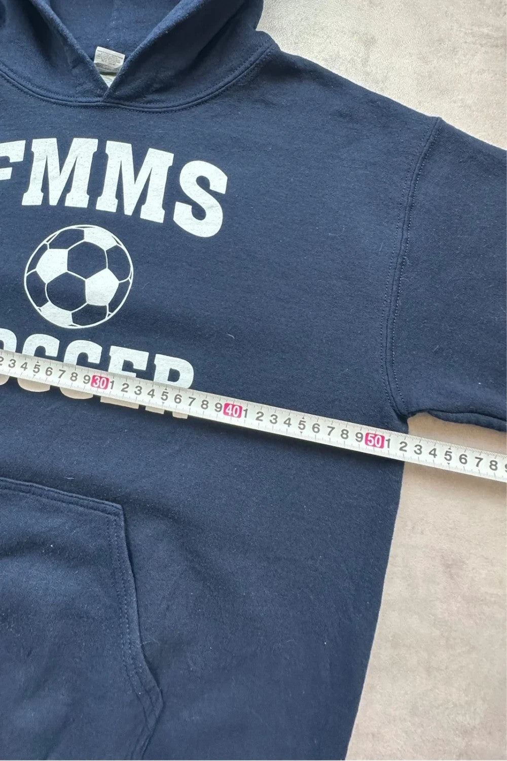 Hoodie Vintage FMMS Soccer – Bleu Marine