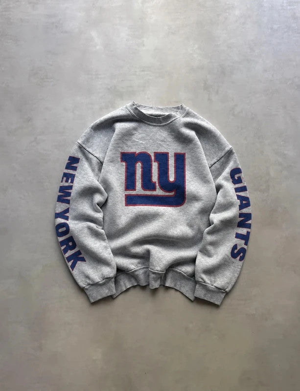 Sweat Crewneck Vintage New York Giants NFL – Gris