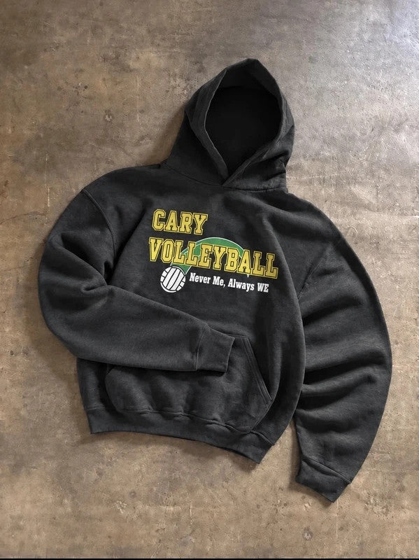 Sweat Hoodie Vintage Cary Volleyball Wilson #11 – Noir