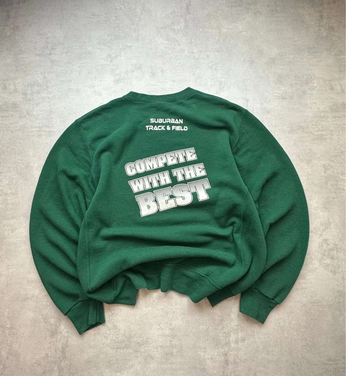 Sweat Russell Athletic Vintage Suburban Track & Field Championship – Vert