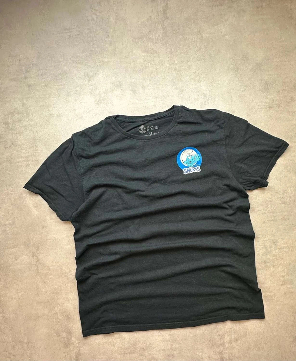T-Shirt The Smurfs Officiel Peyo 2023 Noir – Grand Imprimé Dos
