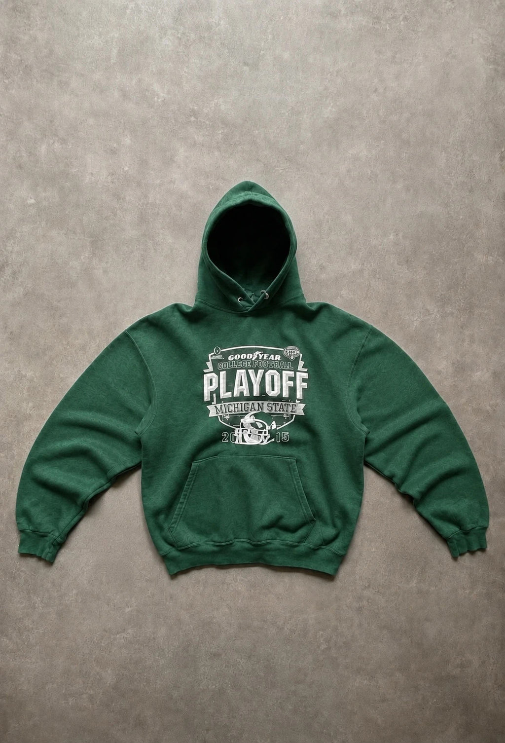 Hoodie Vintage Michigan State Football Playoff – Vert