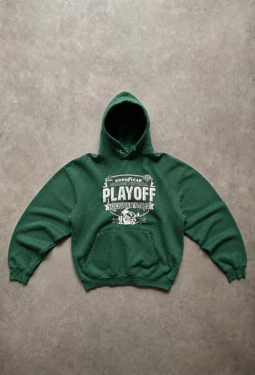 Hoodie Vintage Michigan State Football Playoff – Vert
