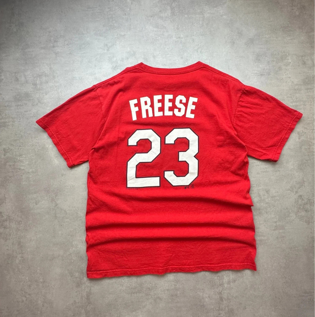 Tee-Shirt Vintage Majestic St. Louis Cardinals David Freese #23 Rouge