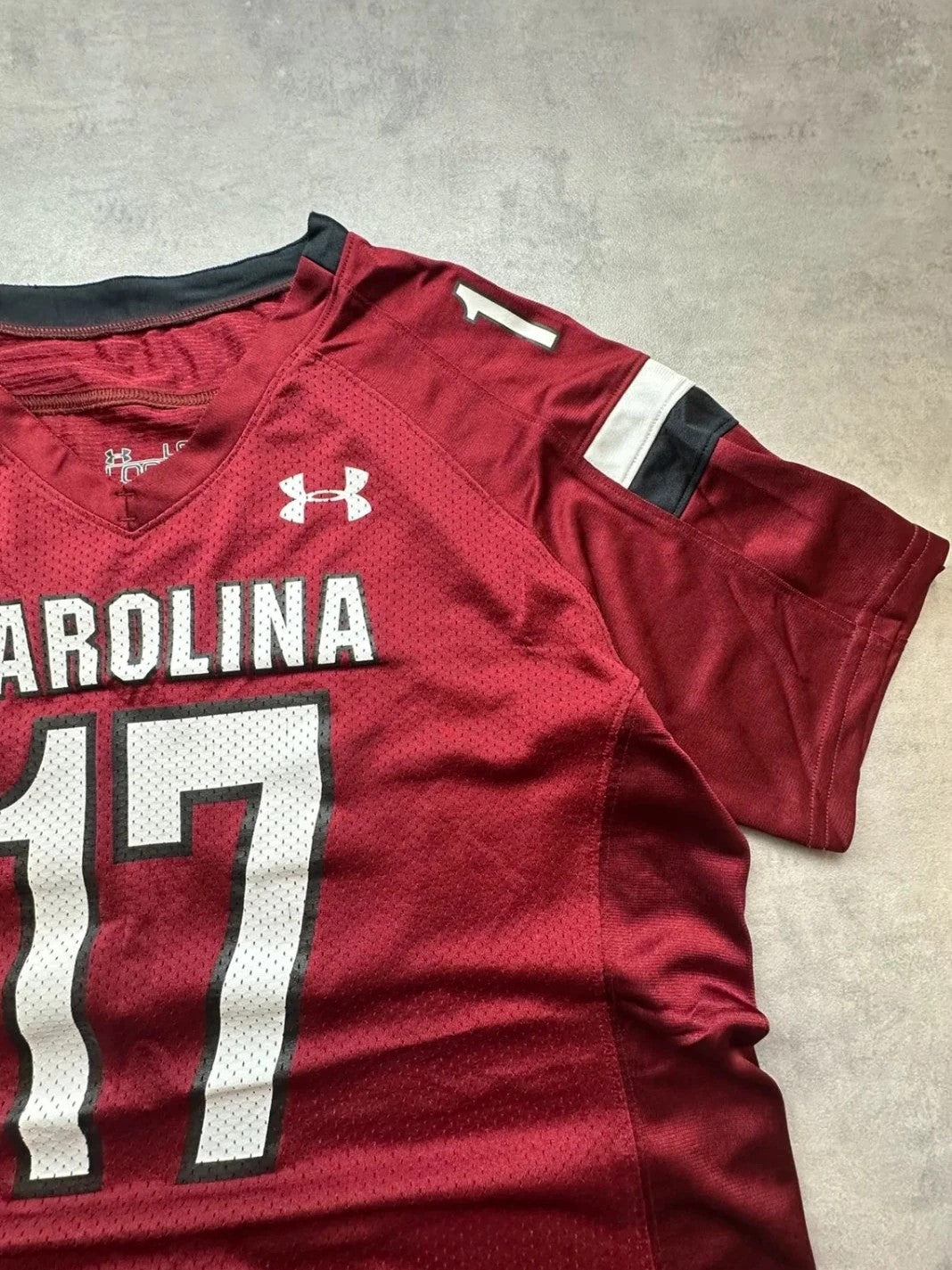 Maillot Under Armour Vintage South Carolina #17 Bordeaux