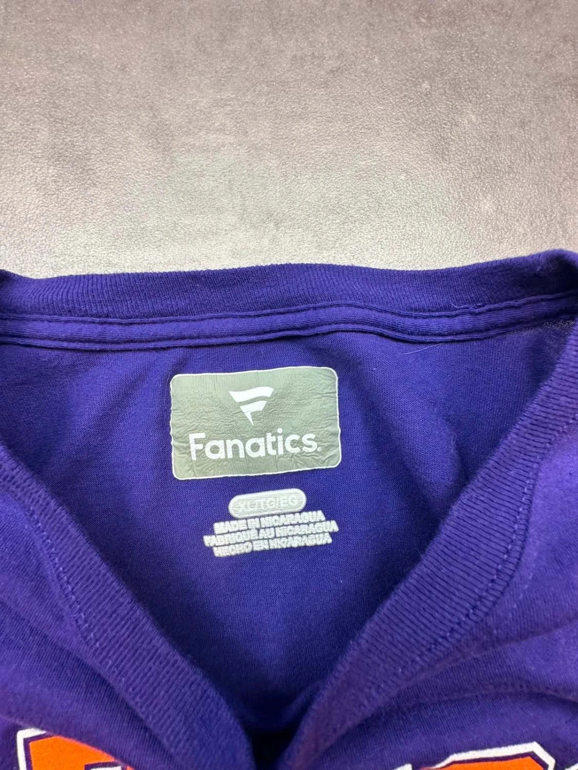 T-Shirt Manches Longues Clemson Tigers Vintage Fanatics Violet