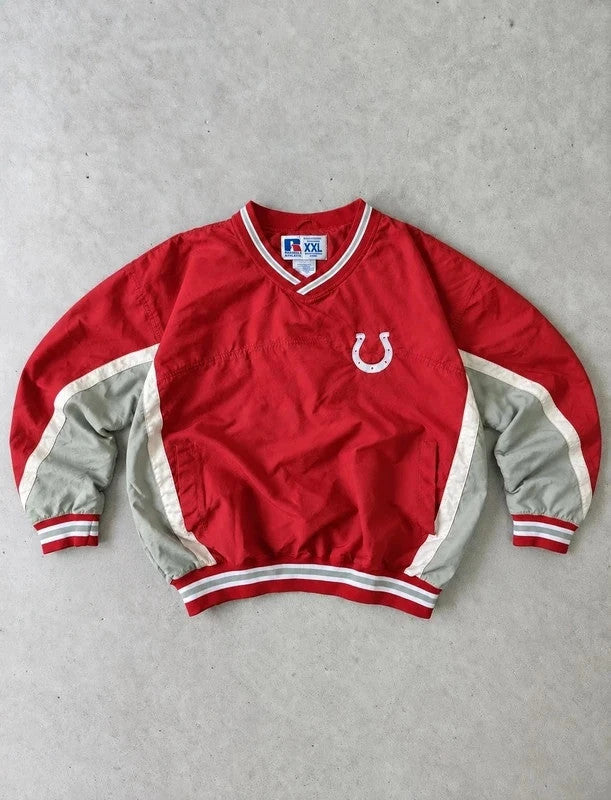Coupe-Vent Russell Athletic Vintage USA – Rouge & Gris