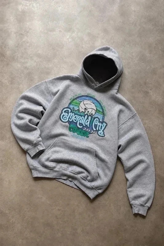 Sweat Hoodie Vintage Emerald City Volleyball Club