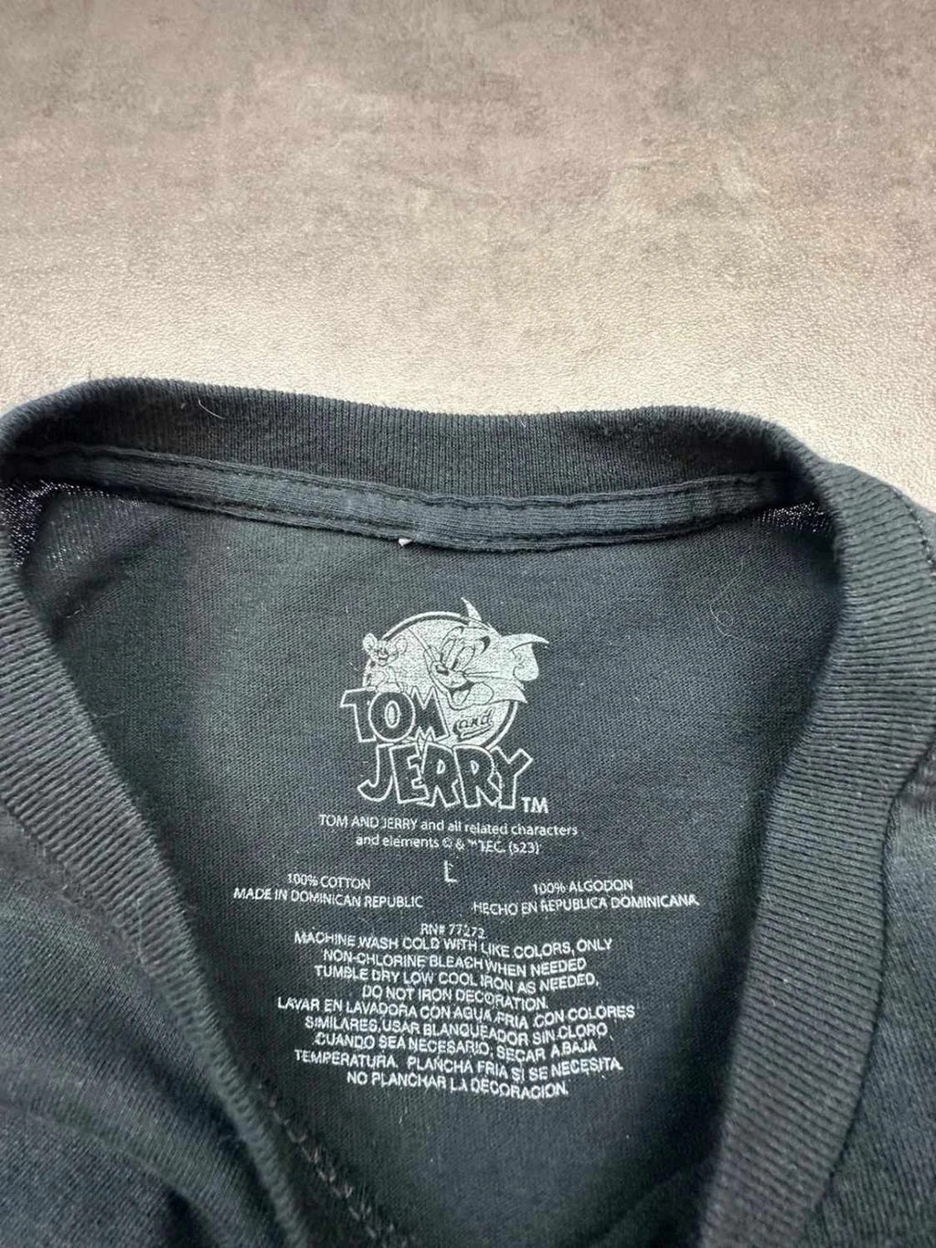 T-Shirt Tom & Jerry Vintage Graphic Noir – Cartoon Y2K