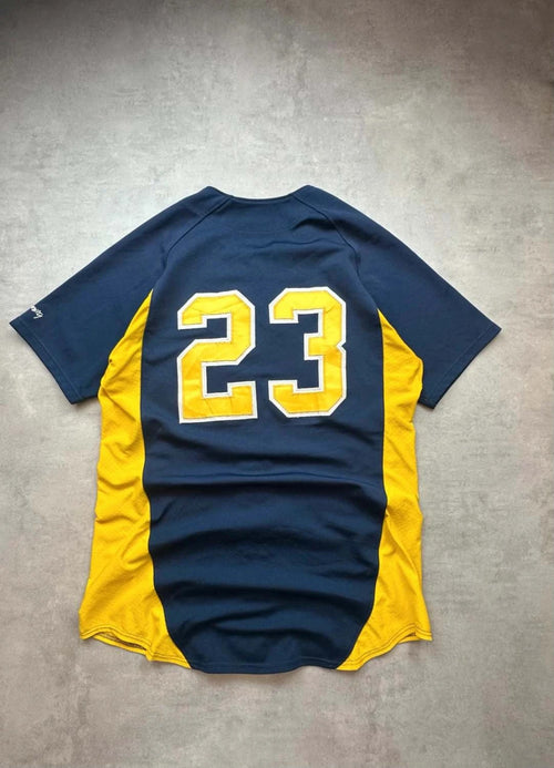 Maillot Baseball Lexington Minutemen #23 Augusta Sportswear – Navy & Jaune – Vintage USA