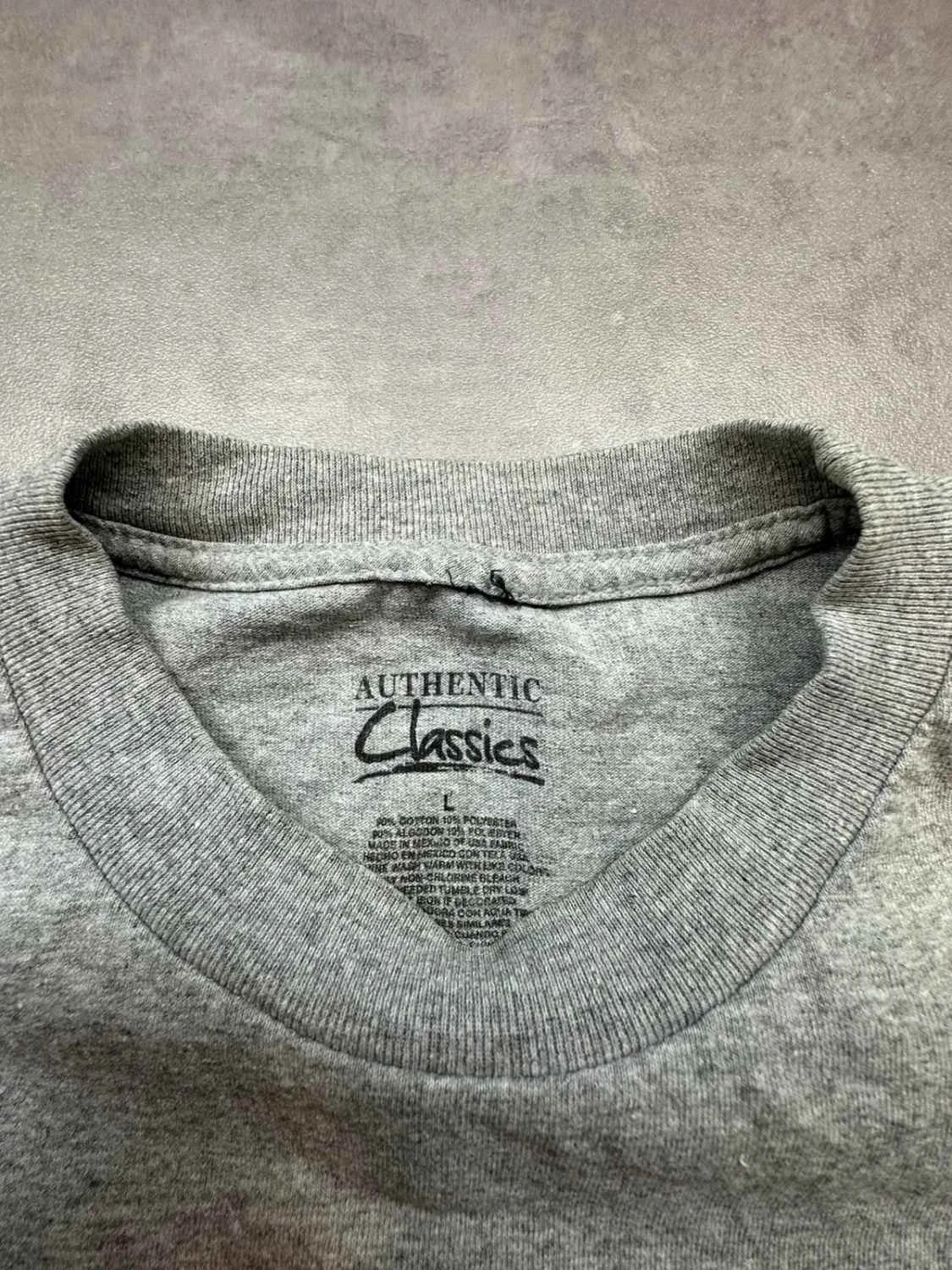 T-Shirt Vintage Animals Print Cerf Gris