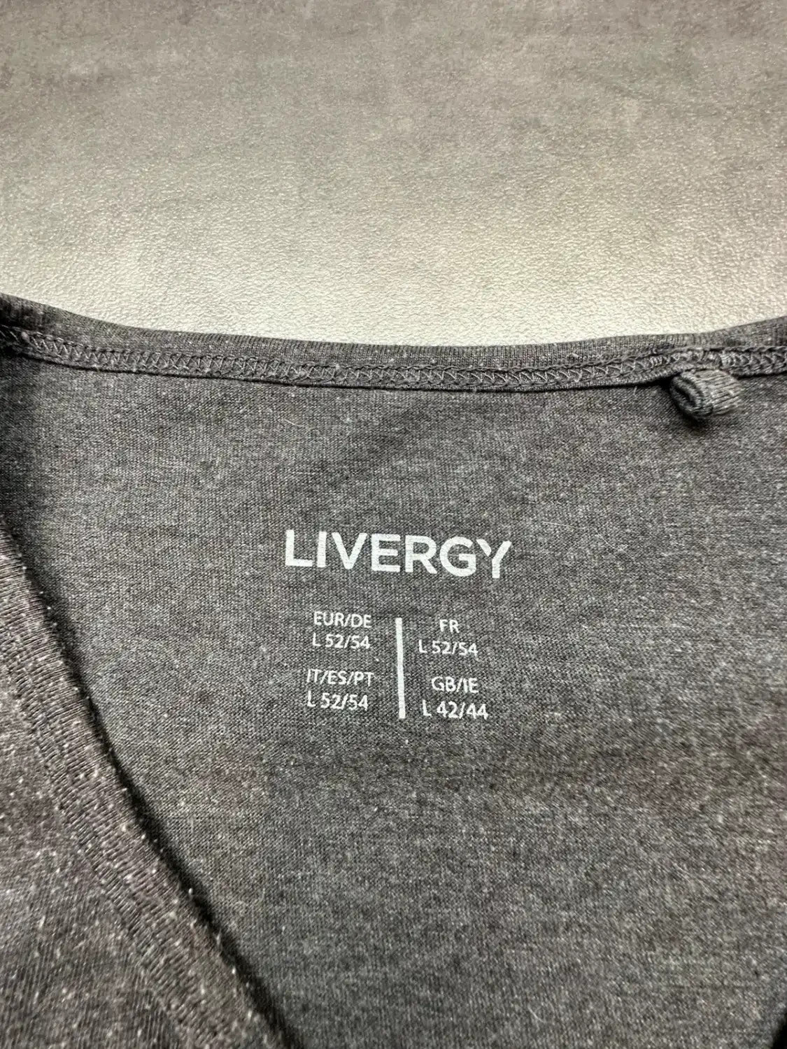 Tee-shirt Vintage Col V Premium Vintage 1998 Gris