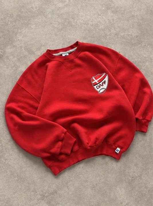 Sweat Rugby DAFF Russell Athletic Vintage Rouge