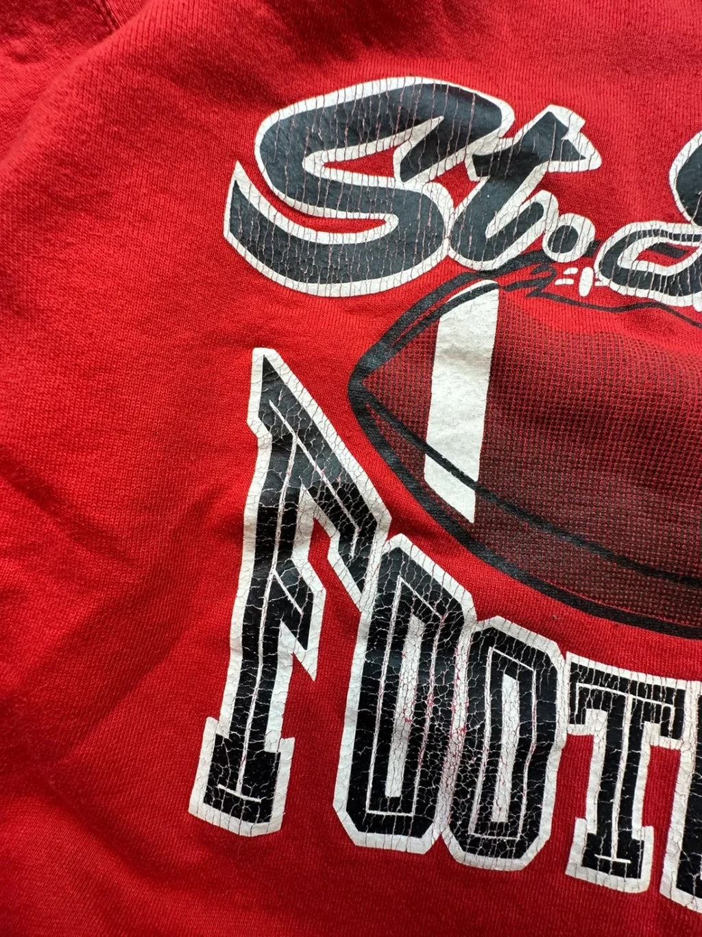 Sweat Russell Athletic Vintage St Johns Football Rouge – USA