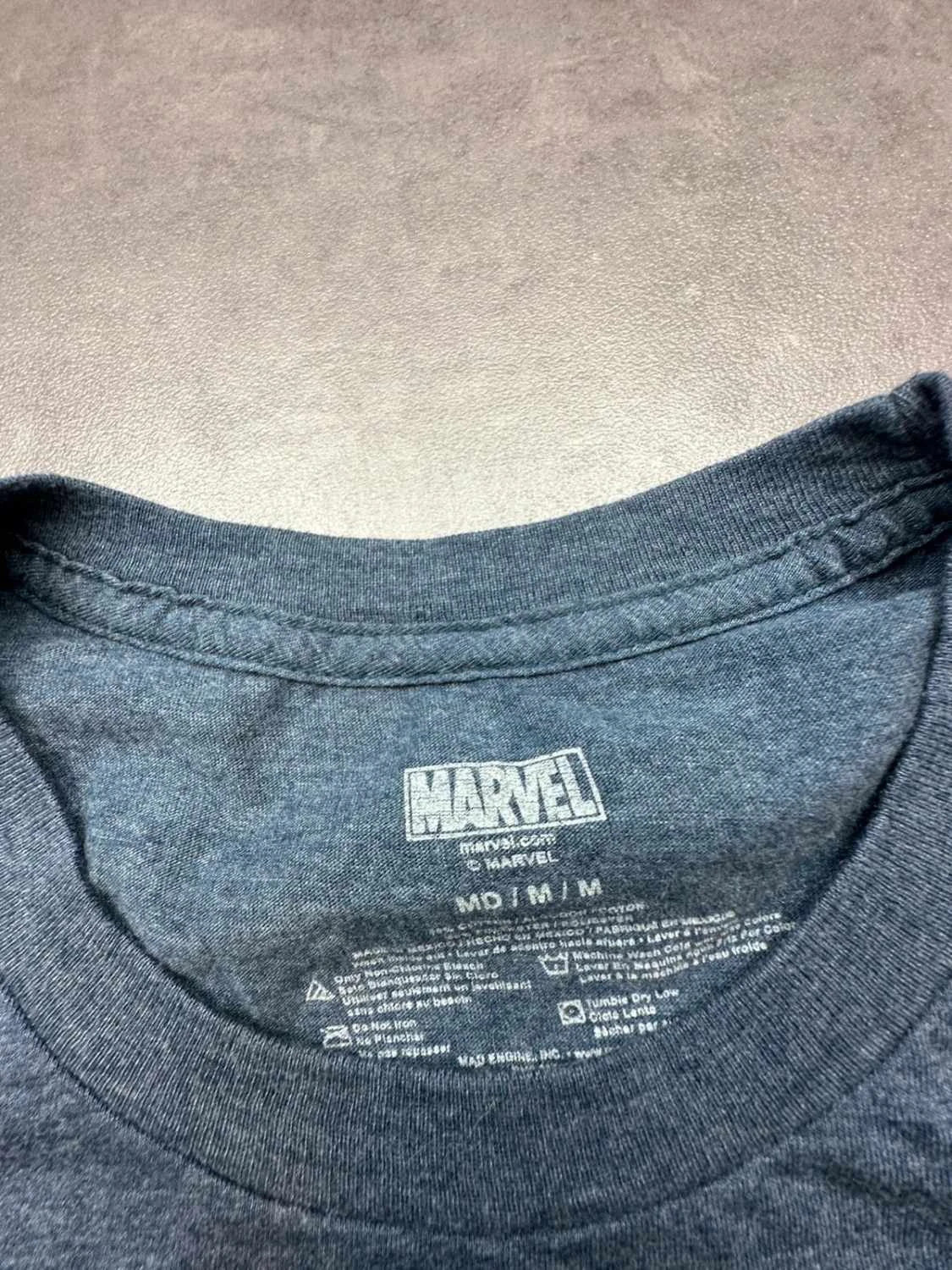 T-Shirt Marvel Vintage Captain America Shield Gris
