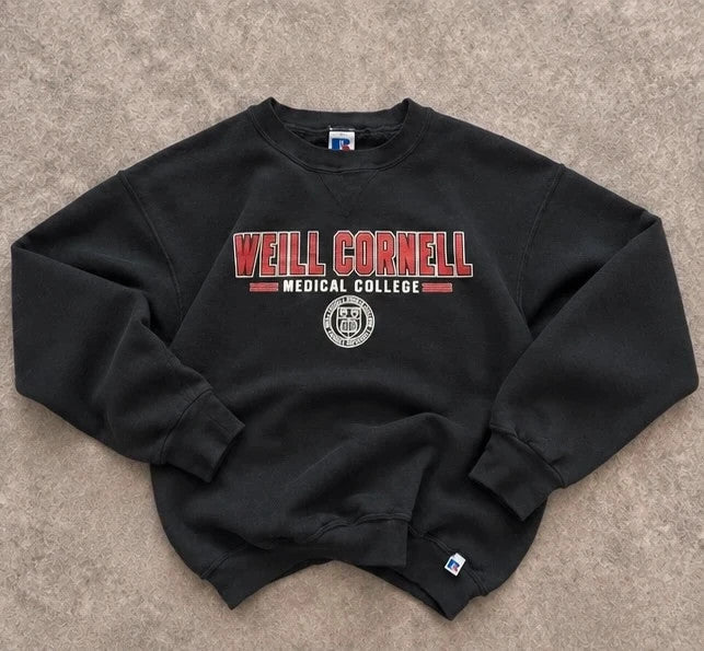 Sweat Vintage Russell Athletic Weill Cornell Medical College – Noir
