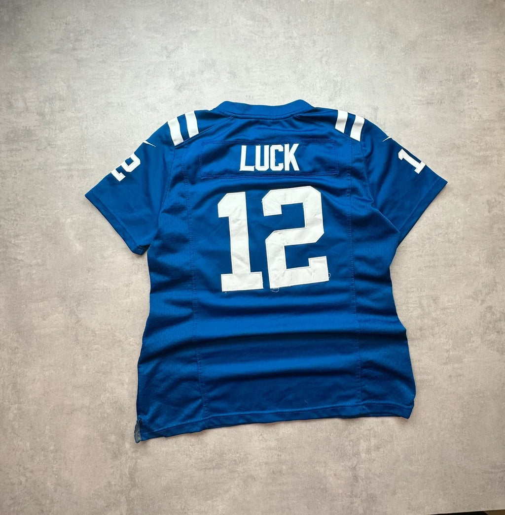 Maillot NFL Nike Vintage Andrew Luck #12 Indianapolis Colts Bleu