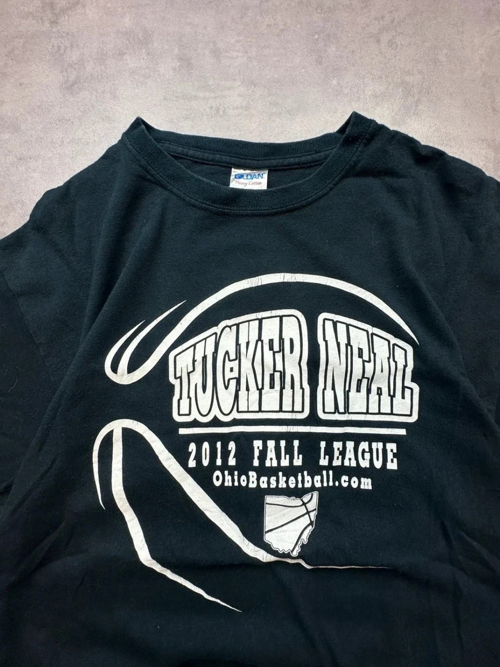 Tee Shirt Vintage Tucker Neal #6 Noir – Ohio Basketball USA