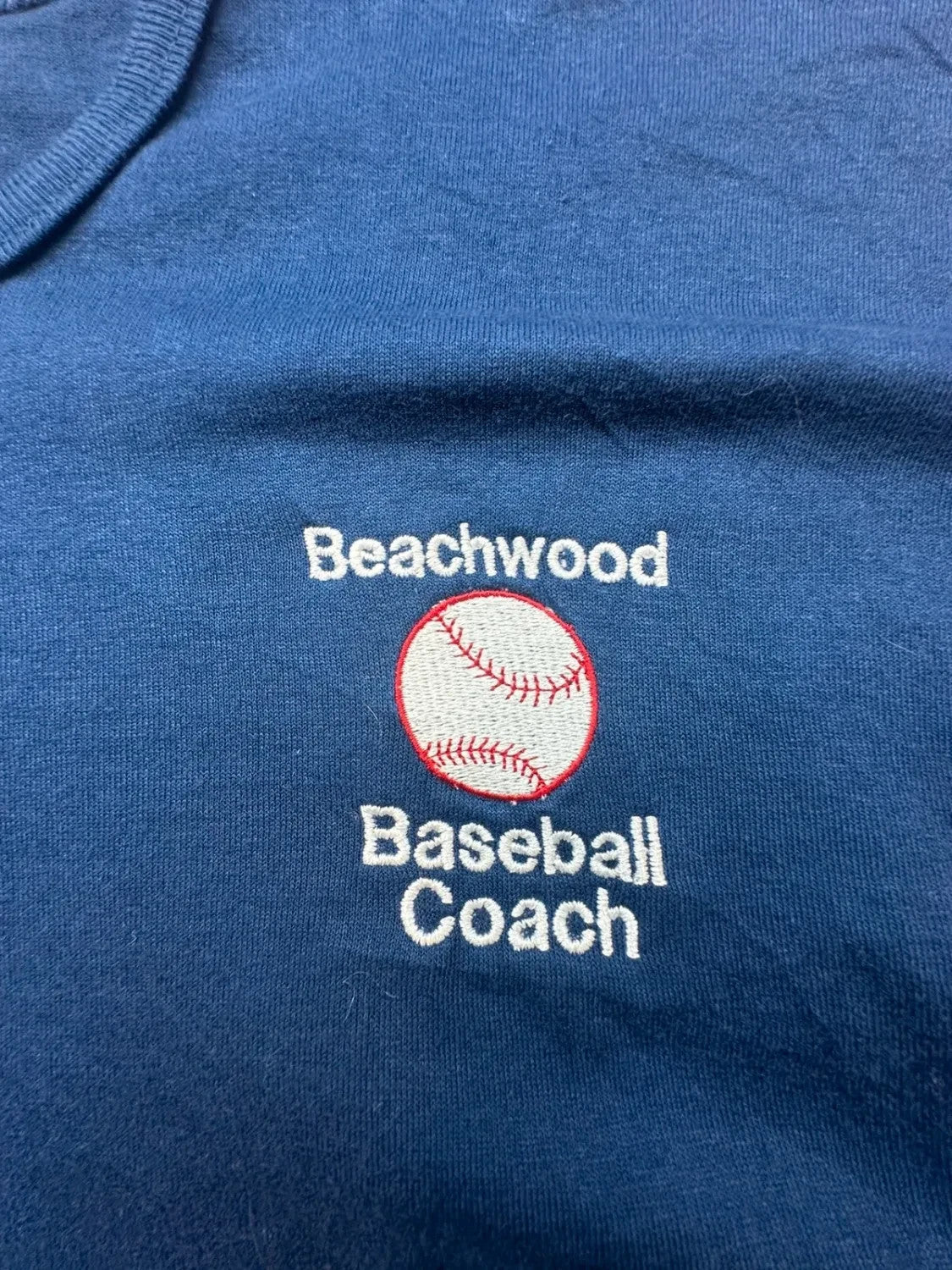 Tee-shirt Vintage Beachwood Baseball Coach Bleu Marine