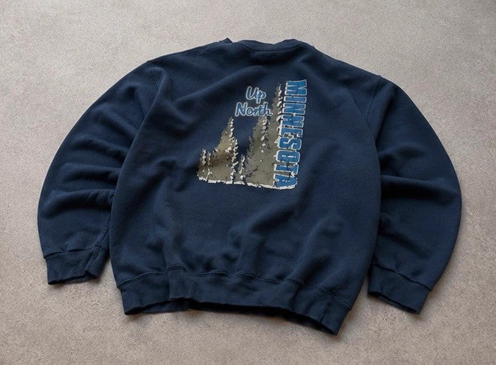 Sweat Vintage Minnesota “Up North” – Navy