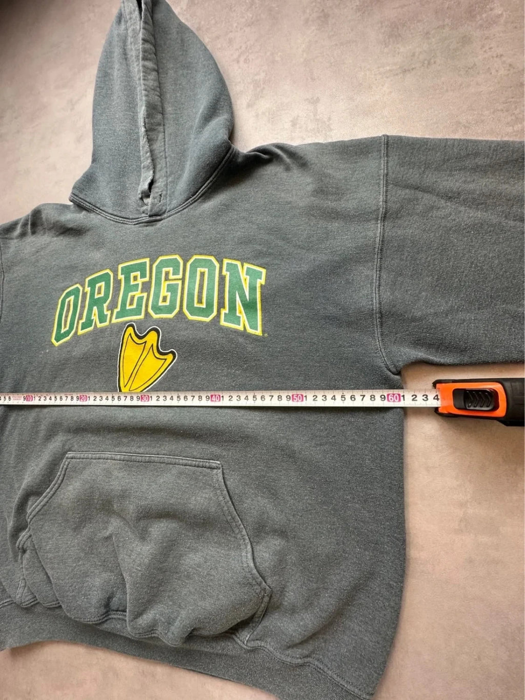 Hoodie Vintage Oregon Ducks University Gris Anthracite – Y2K NCAA Streetwear