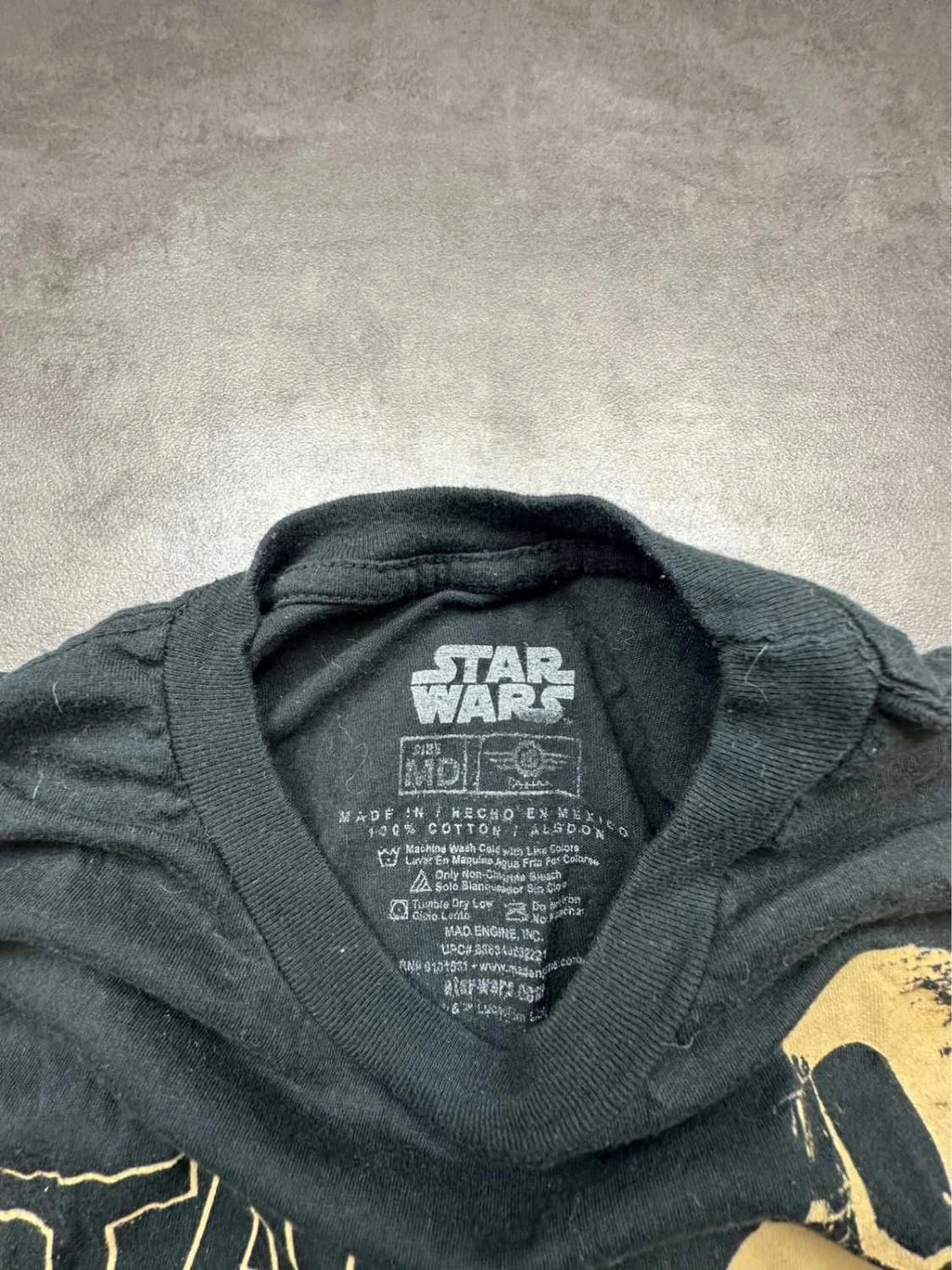 T-Shirt Star Wars Vintage Graphic Noir