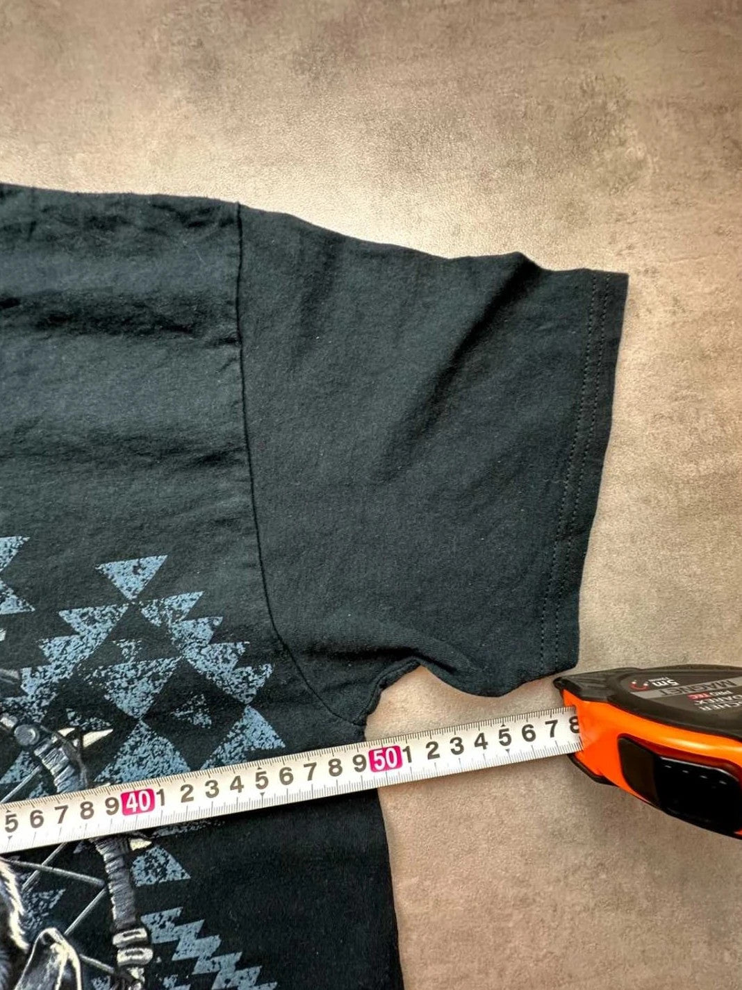 Tee-shirt Vintage Wolf Print Stahhawks Noir