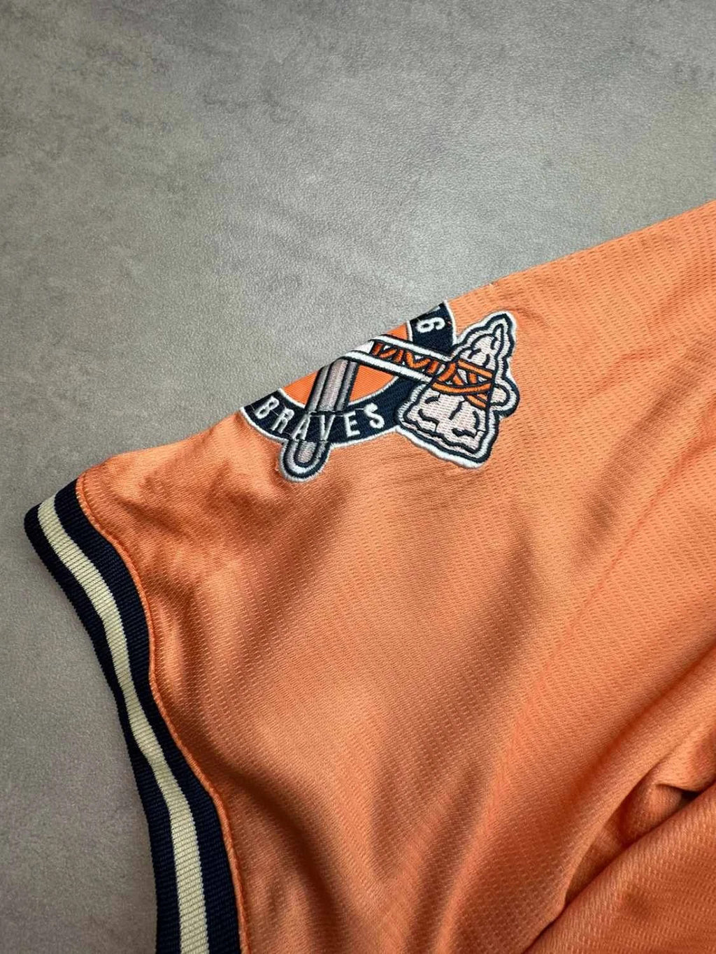 Maillot Vintage Atlanta Braves MLB Daddy’s Girl #1 – Corail