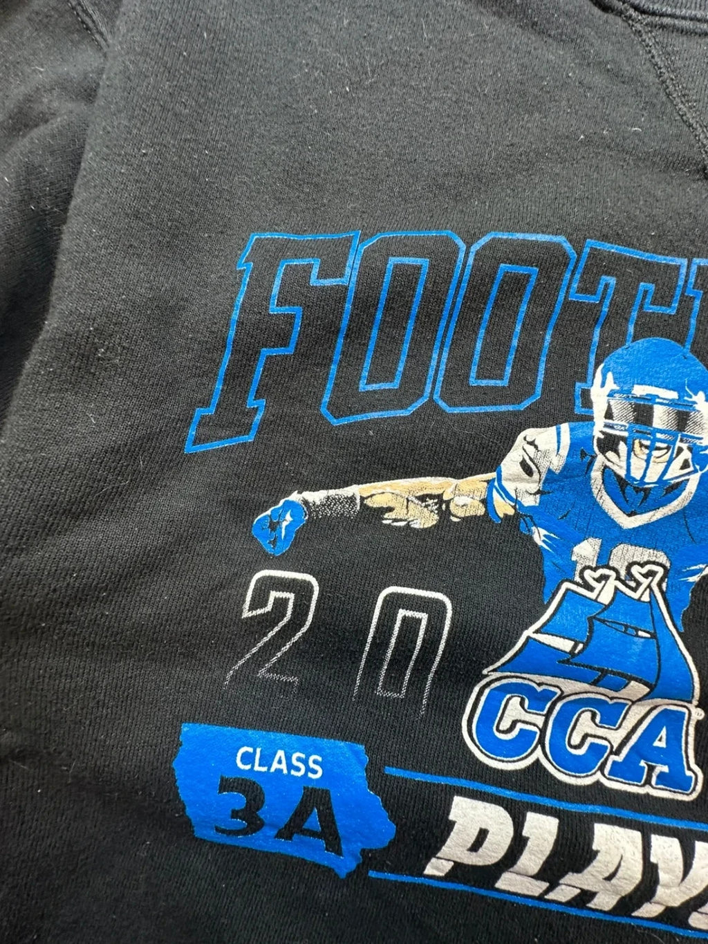 Sweat Russell Athletic Vintage Football Play Off 2018 Noir